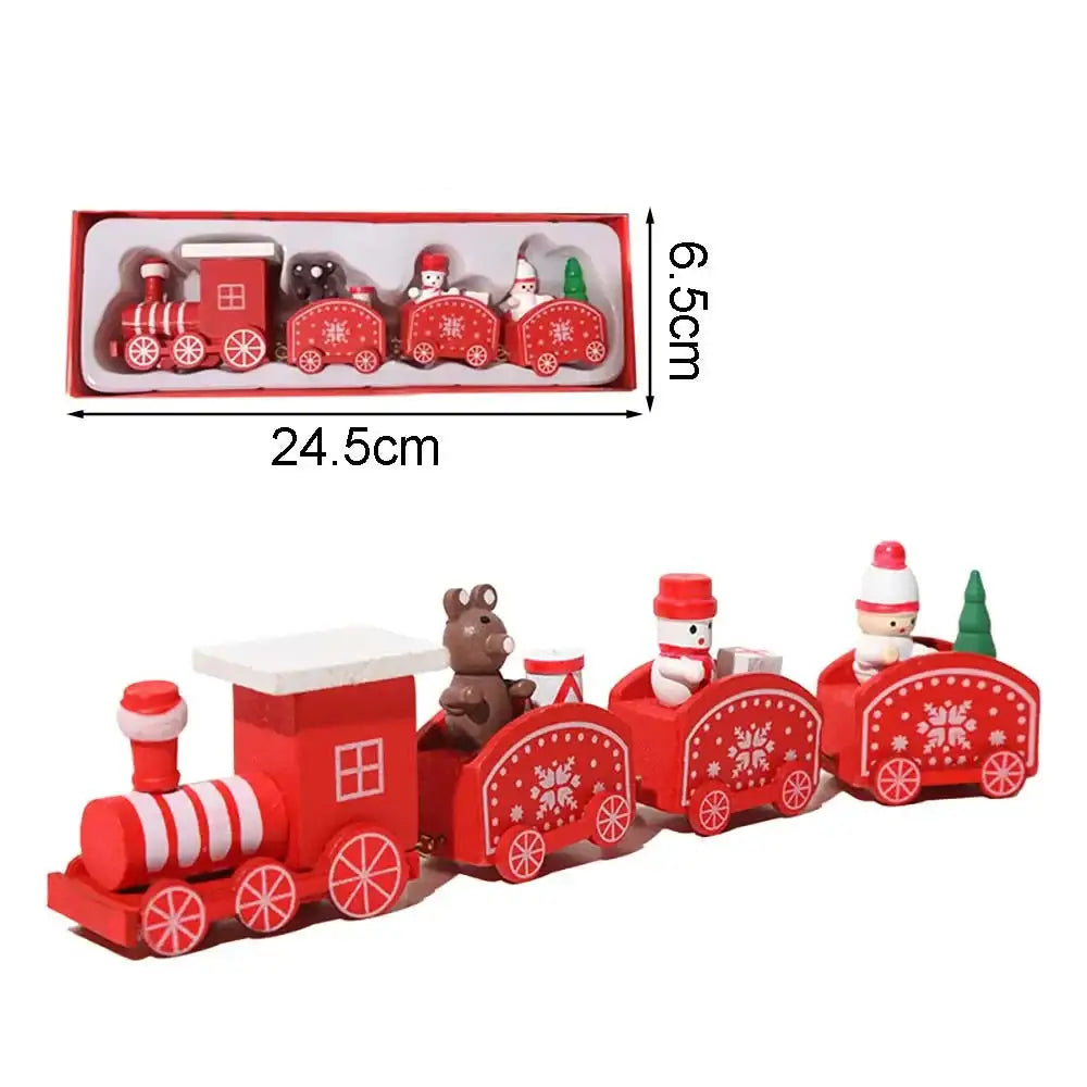 Christmas Wooden Train - Red Style A - SS