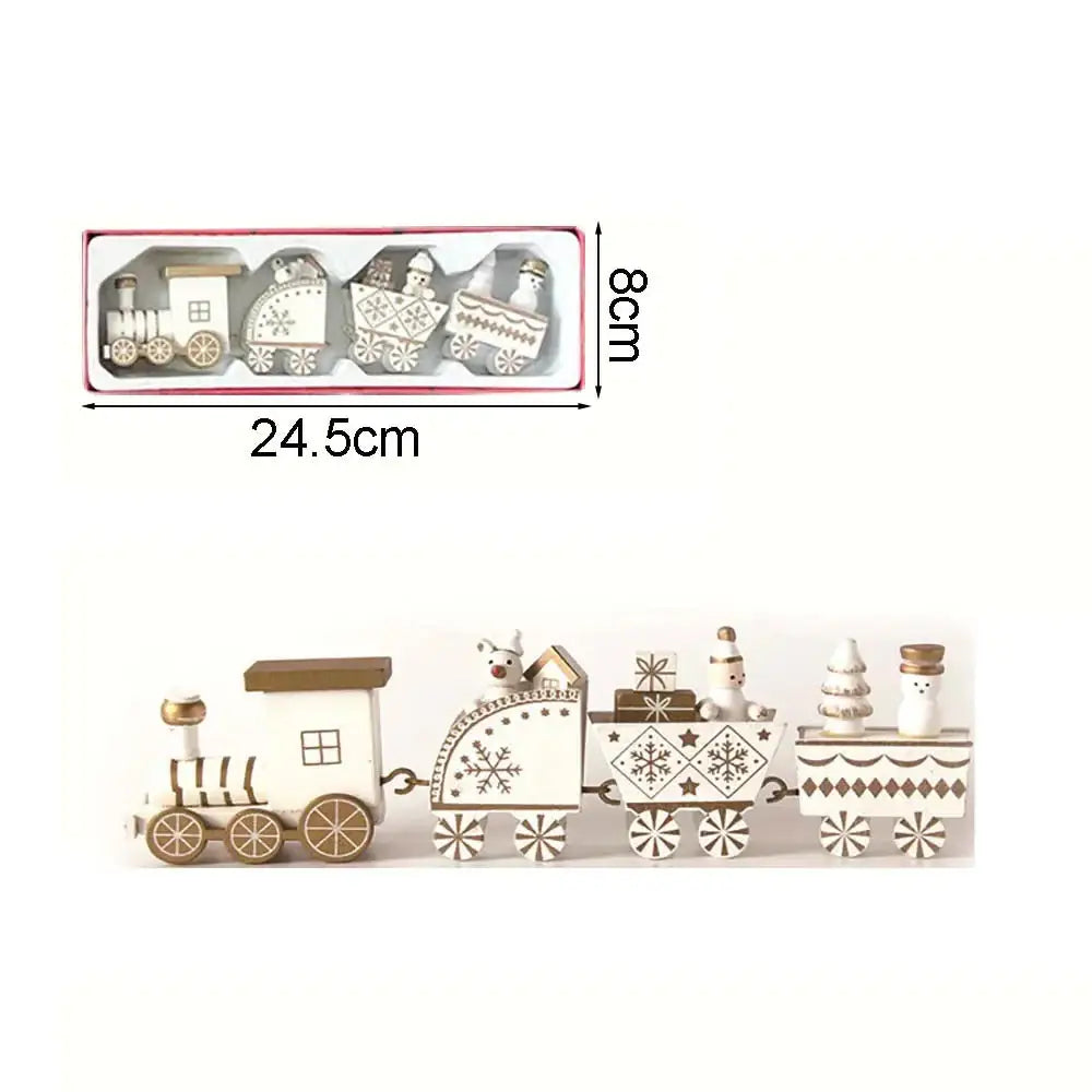 Christmas Wooden Train - White Style B - SS