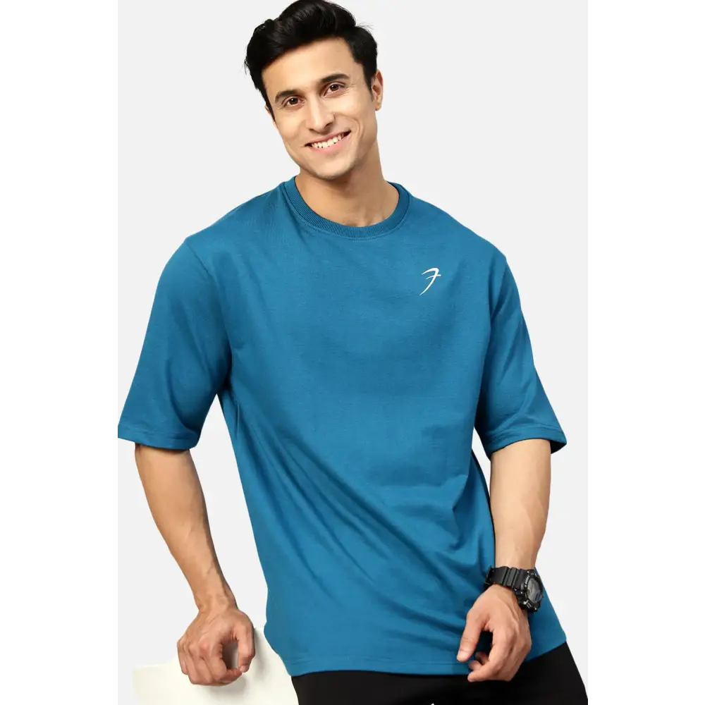 Classic Oversized T-shirt Teal - Tshirts