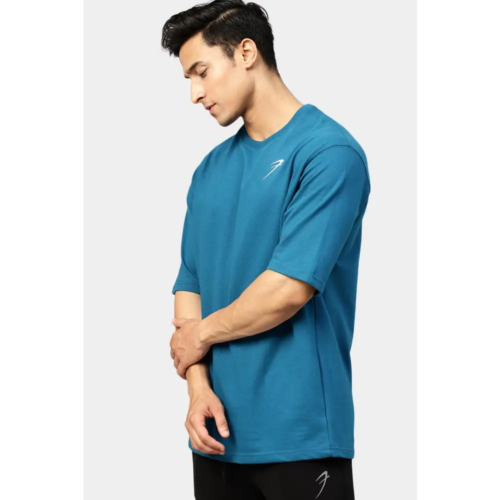 Classic Oversized T-shirt Teal - Tshirts