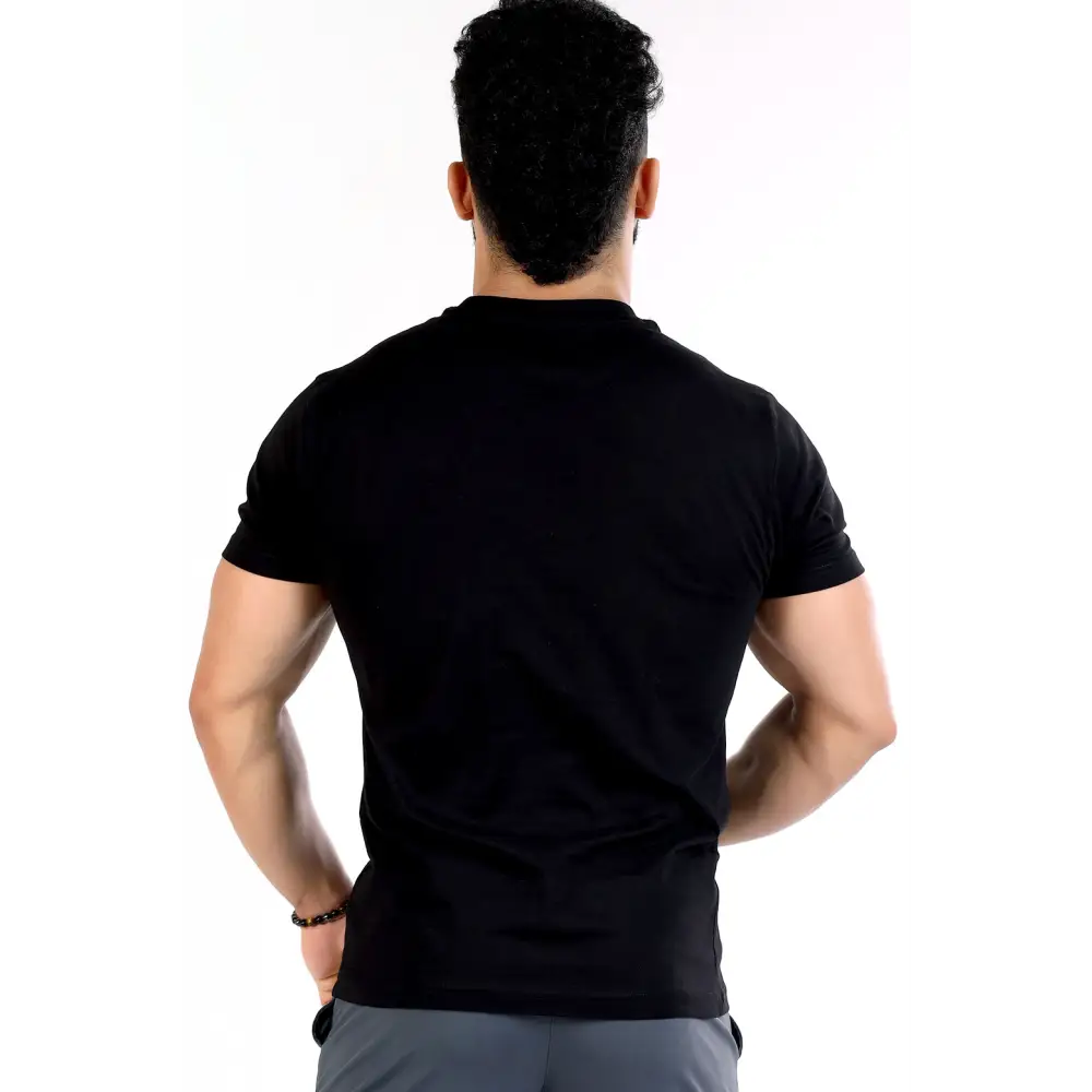 Classic T-shirt Black with Brown