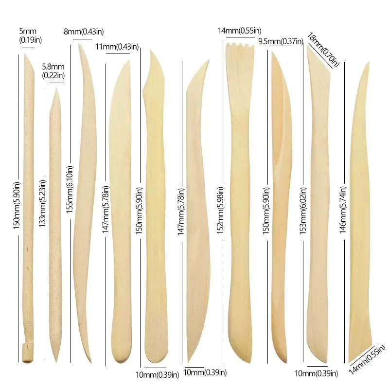 Clay Sculpting Tool Set (10 piece) - SS
