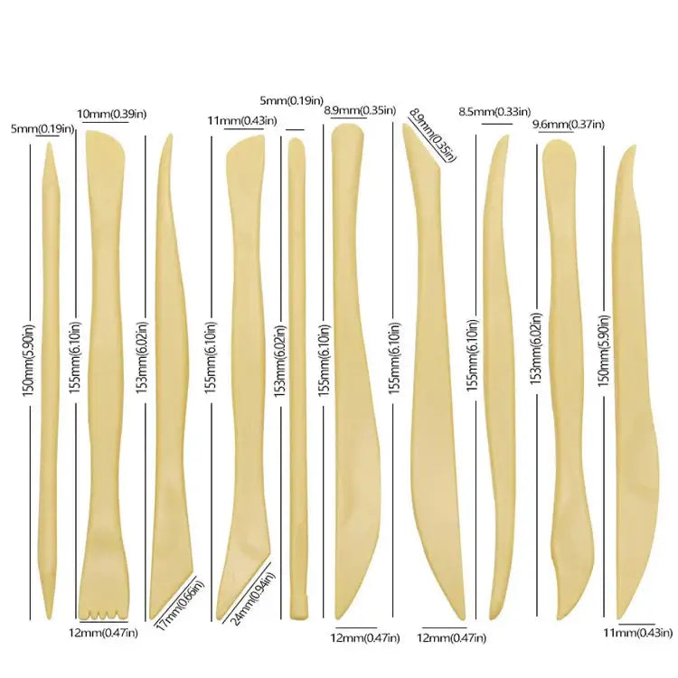 Clay Sculpting Tool Set (10 piece) - SS