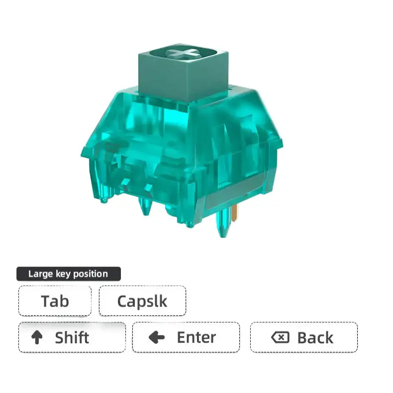 Clicky Hot-Swap Mechanical Switches – Gaming Keyboard (different sets available) - 9eight5