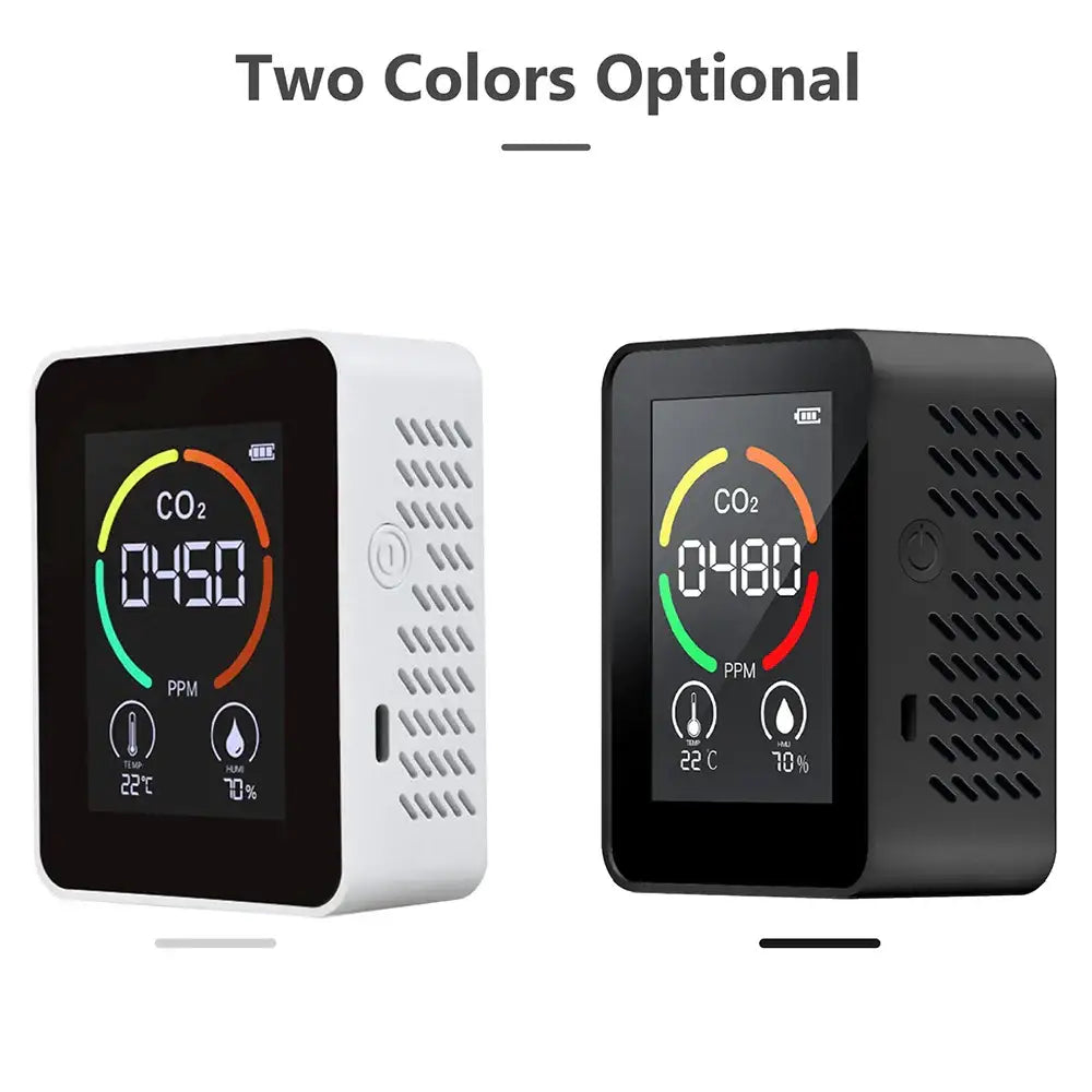 CO2 Detector Multifunctional Thermohygrometer Air Quality Monitor CO2 Monitor Sensor Gas Detector Analyzer Instrument