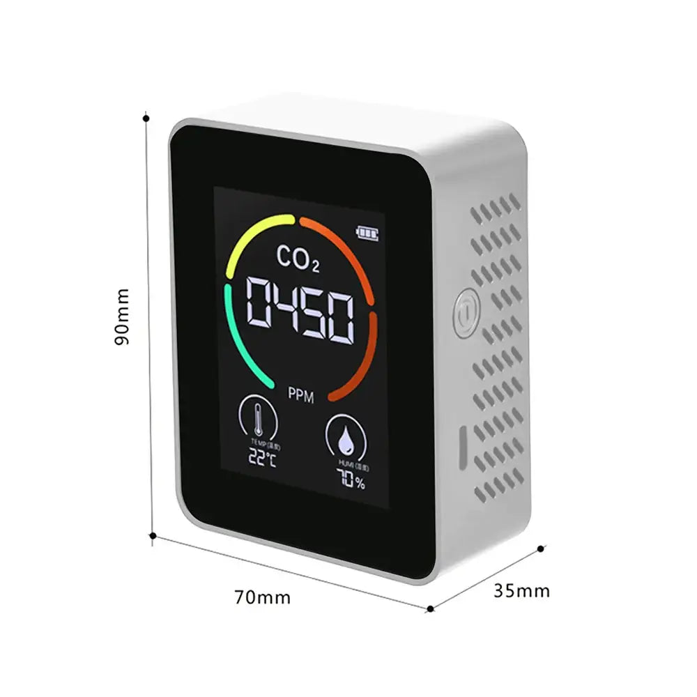 CO2 Detector Multifunctional Thermohygrometer Air Quality Monitor CO2 Monitor Sensor Gas Detector Analyzer Instrument