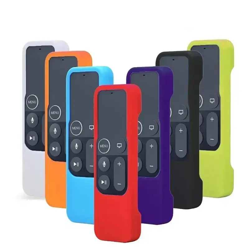 Colorful Silicone Protective Case Cover Anti-fall Skin for Apple TV 4 Remote Control Dust-proof Waterproof Protector