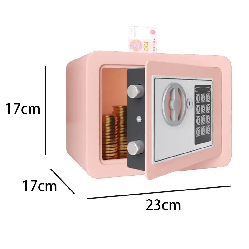 Compact Digital Safe for Cash & Valuables - Pink / Digital Safe - SS
