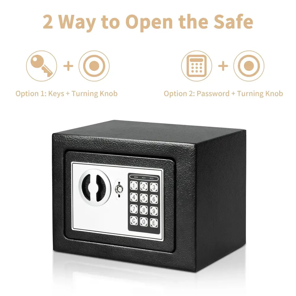 Compact Digital Safe for Cash & Valuables - SS