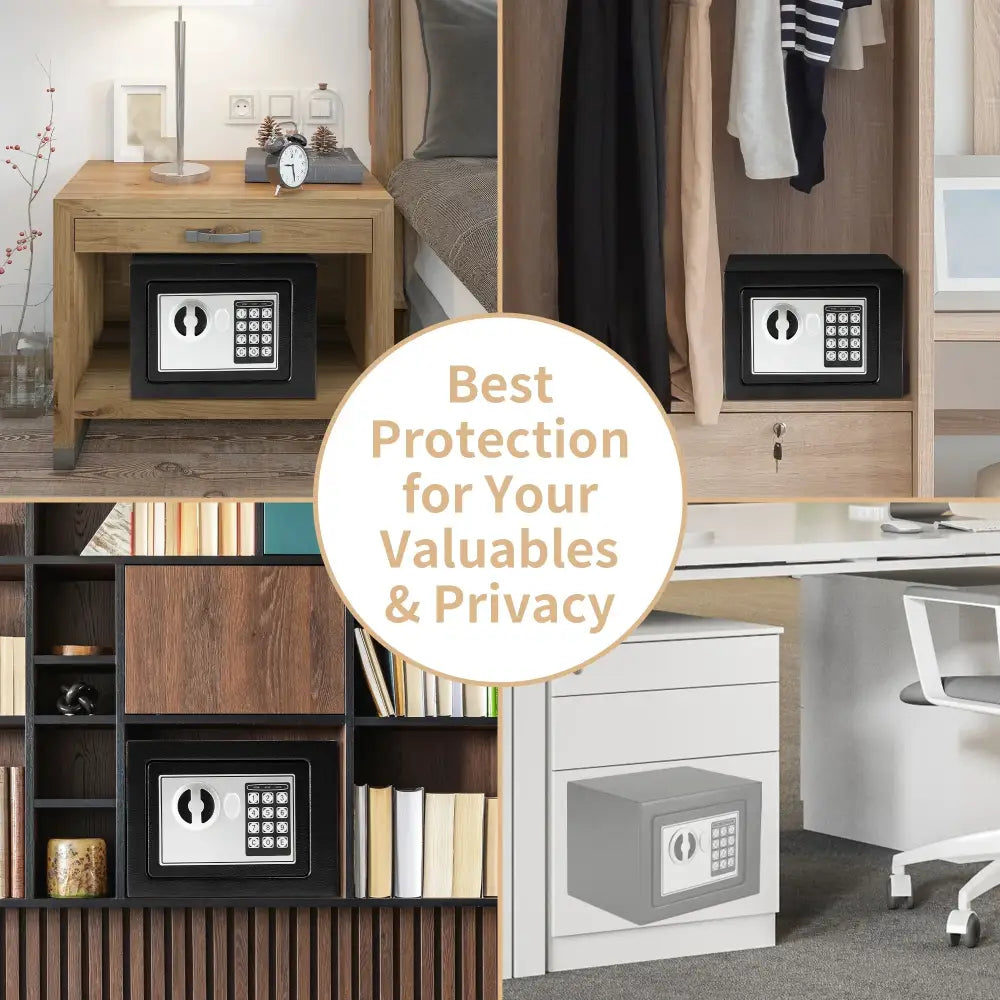 Compact Digital Safe for Cash & Valuables - SS