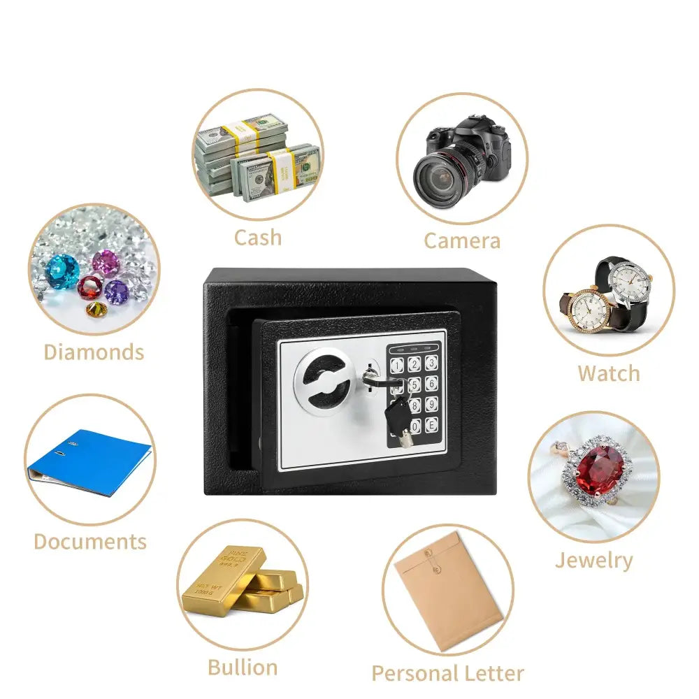 Compact Digital Safe for Cash & Valuables - SS