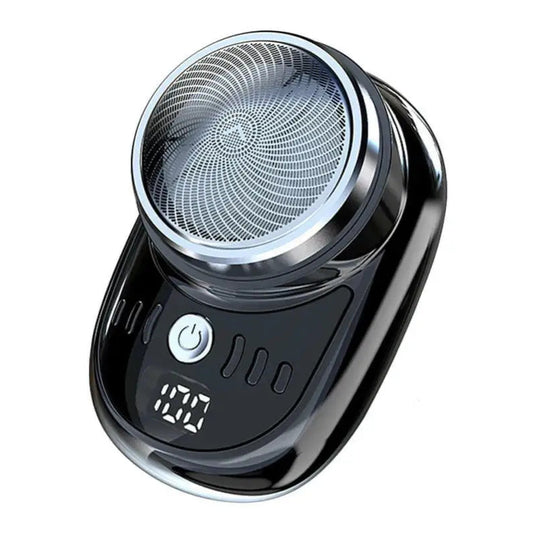 Compact Rechargeable Electric Travel Shaver for Men - Washable and Portable Cordless Trimmer for Facial and Beard