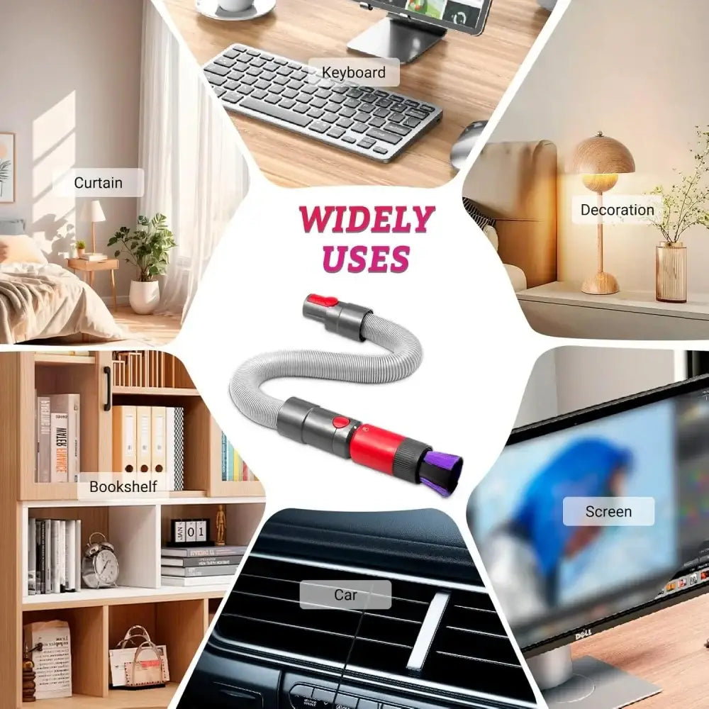 Compatible with Dyson Outsize V7 V8 V10 V11 V15 vacuum cleaner dust brush flexible extension hose cordless vacuum