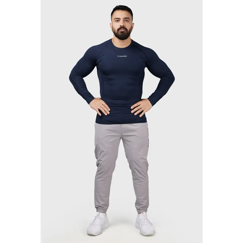 Compression 2.0 Full Sleeves T-shirt Navy - Tshirts