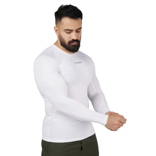 Compression 2.0 Full Sleeves T-shirt White