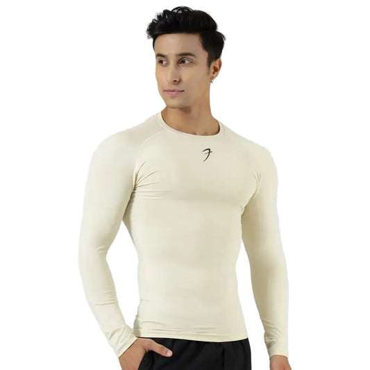 Compression Fullsleeves T-shirt Beige - Tshirts