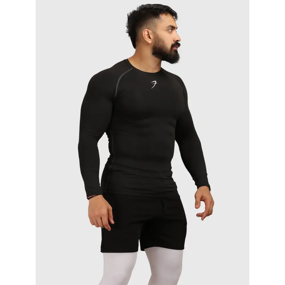 Compression Fullsleeves T-shirt Black