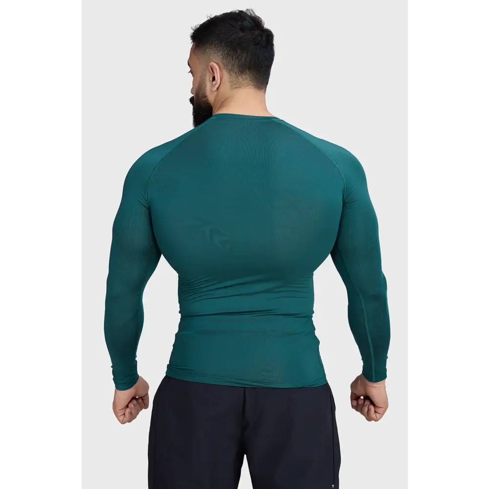 Compression Fullsleeves T-shirt Emerald Green - Tshirts