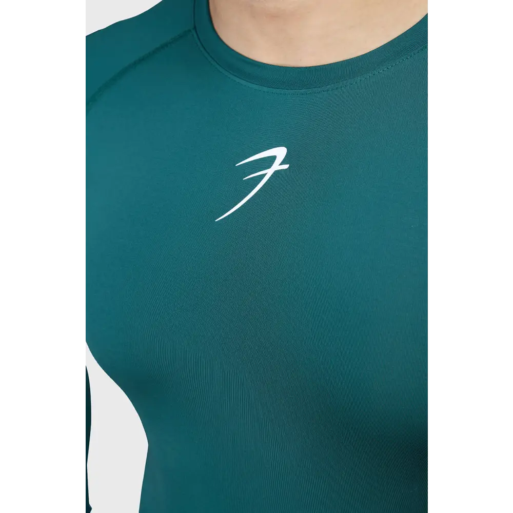 Compression Fullsleeves T-shirt Emerald Green - Tshirts