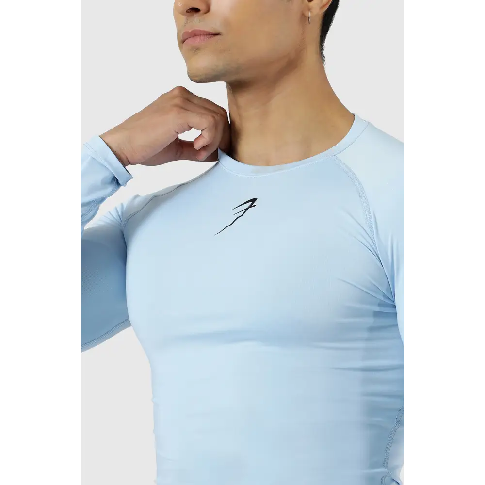 Compression Fullsleeves T-shirt Glacial Blue - Tshirts