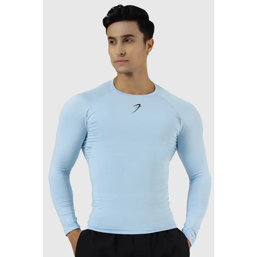 Compression Fullsleeves T-shirt Glacial Blue - Tshirts