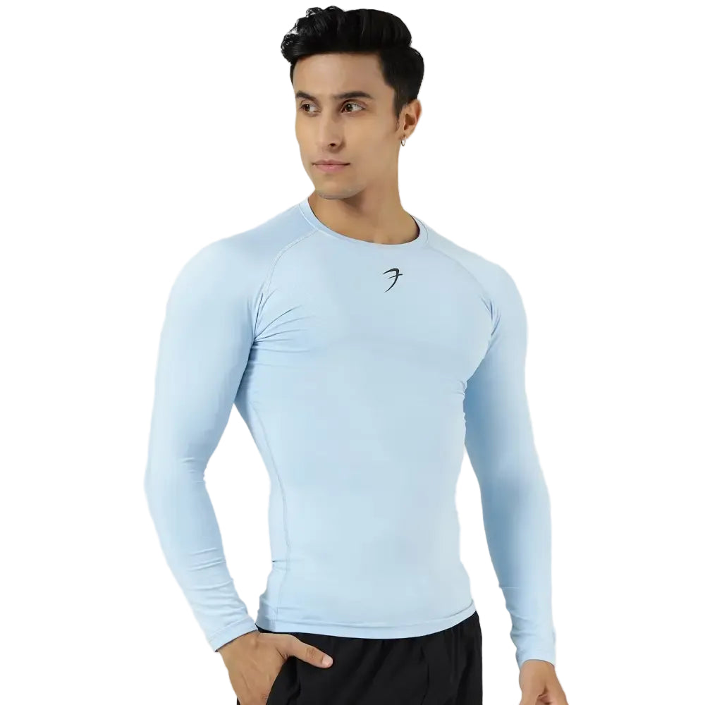 Compression Fullsleeves T-shirt Glacial Blue - Tshirts