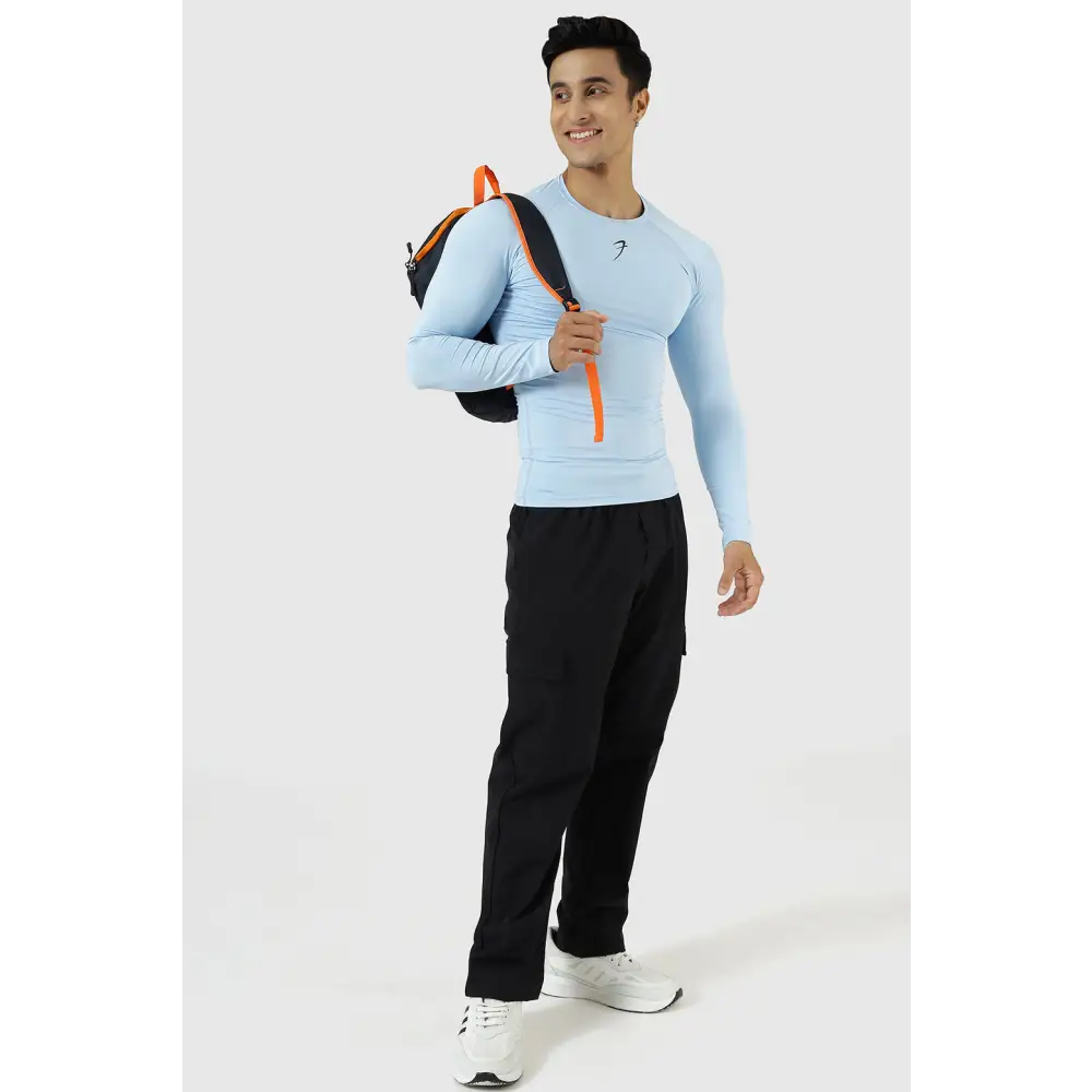 Compression Fullsleeves T-shirt Glacial Blue - Tshirts