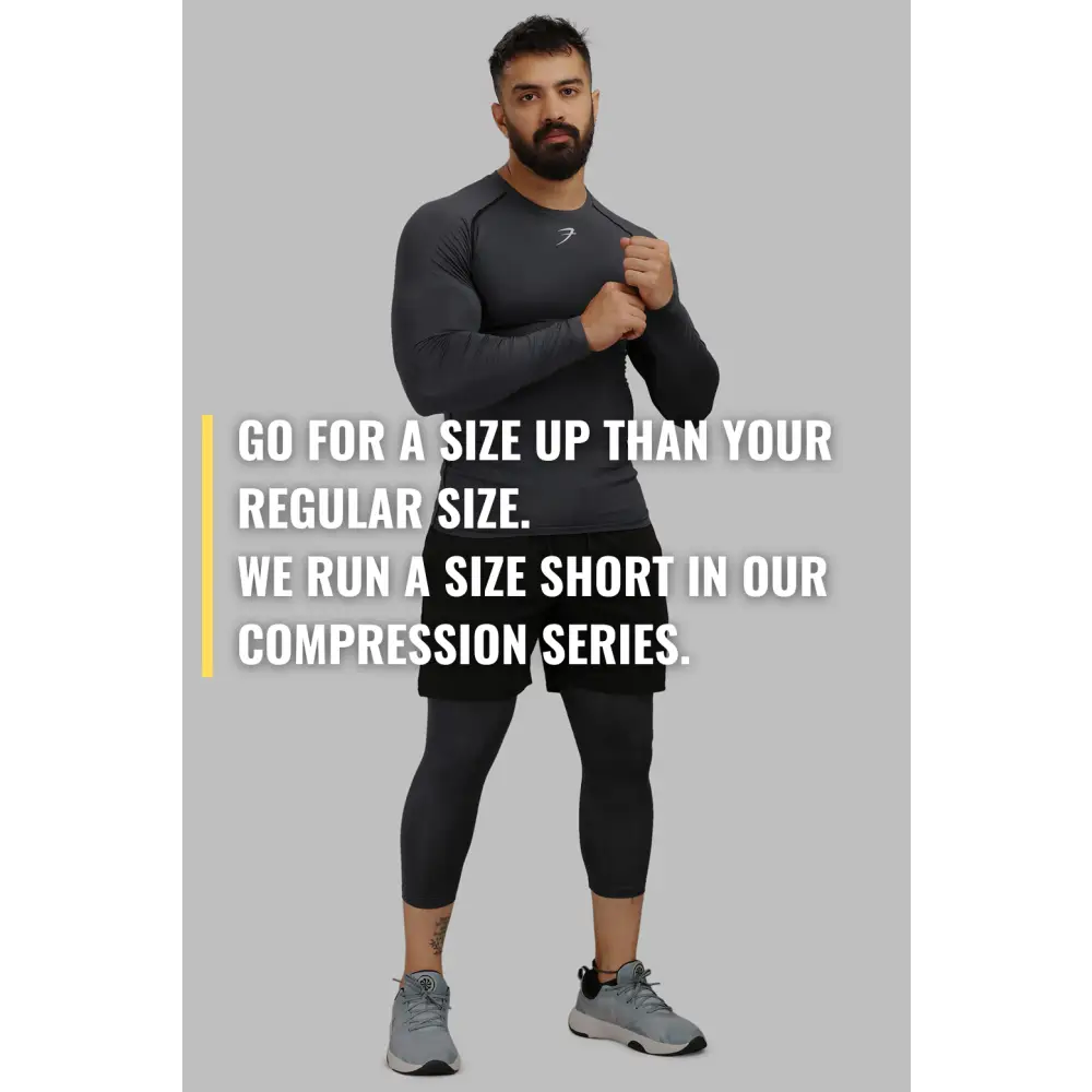 Compression Fullsleeves T-shirt Grey - Tshirts