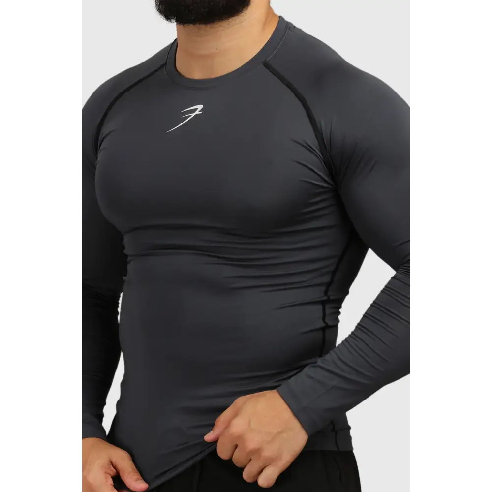 Compression Fullsleeves T-shirt Grey - Tshirts