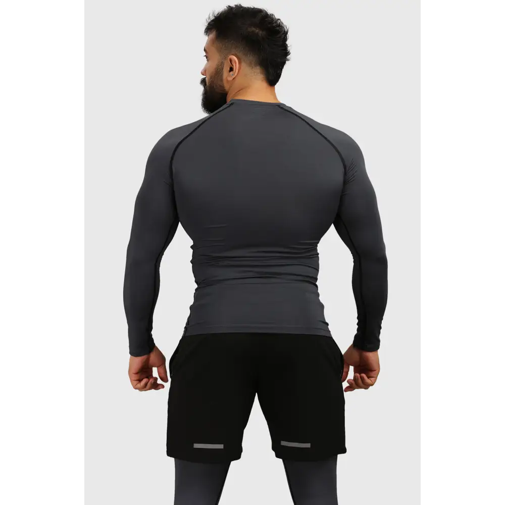 Compression Fullsleeves T-shirt Grey - Tshirts