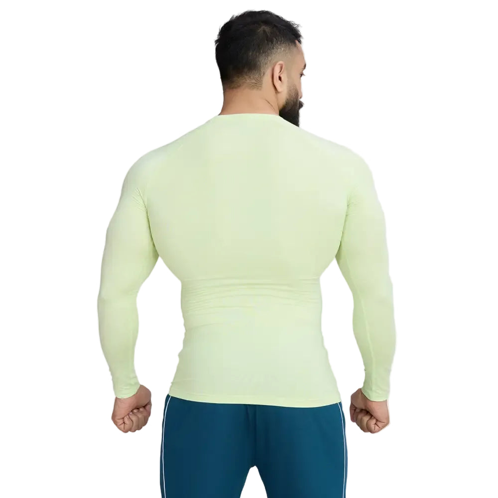 Compression Fullsleeves T-shirt Lime - Tshirts