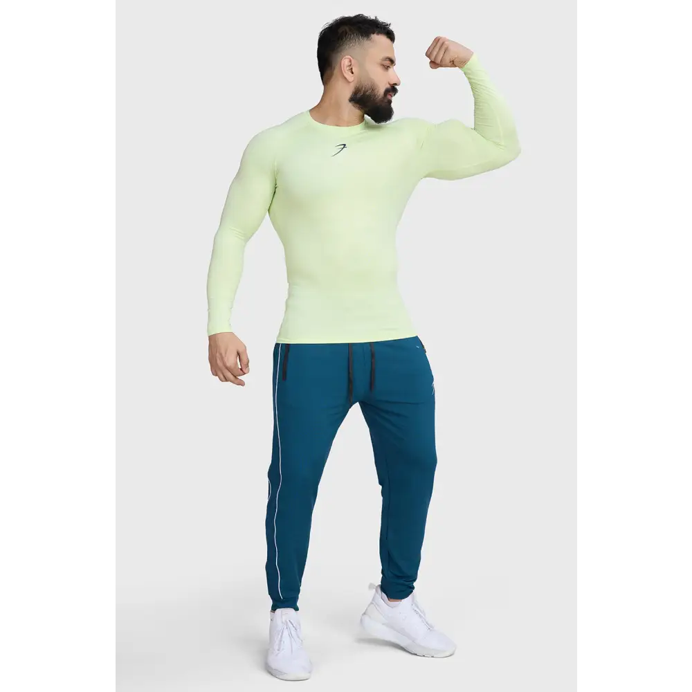 Compression Fullsleeves T-shirt Lime - Tshirts