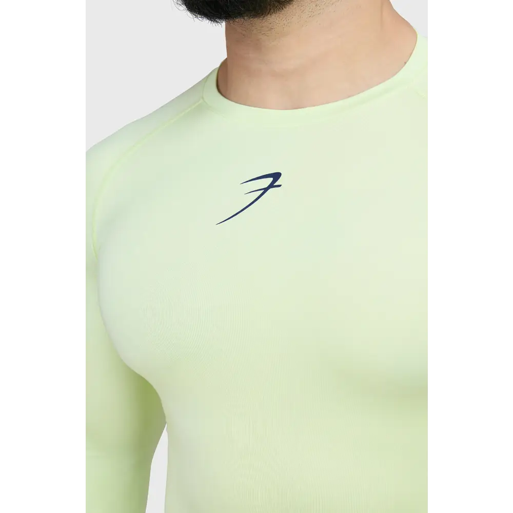 Compression Fullsleeves T-shirt Lime - Tshirts