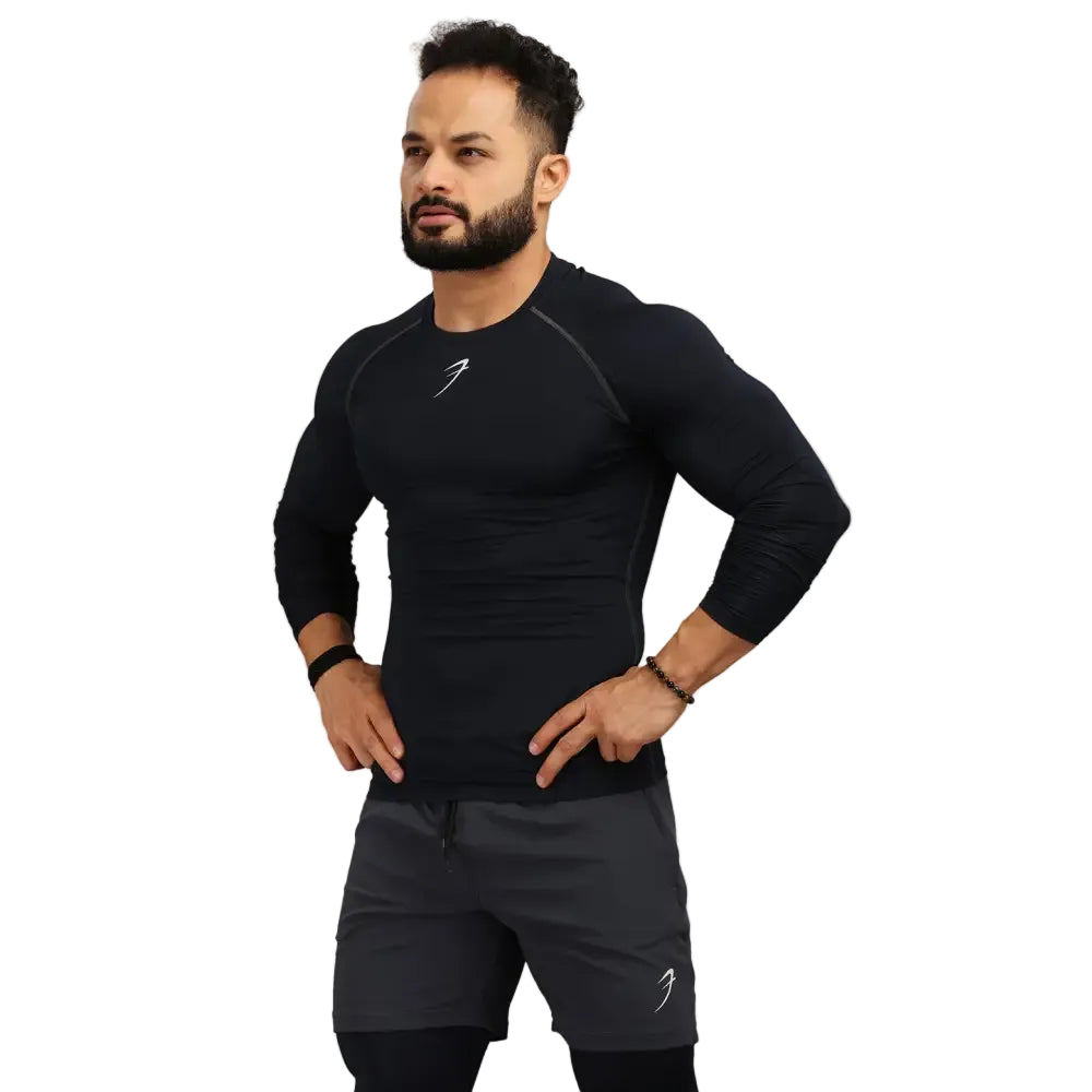 Compression Fullsleeves T-shirt Navy - Tshirts