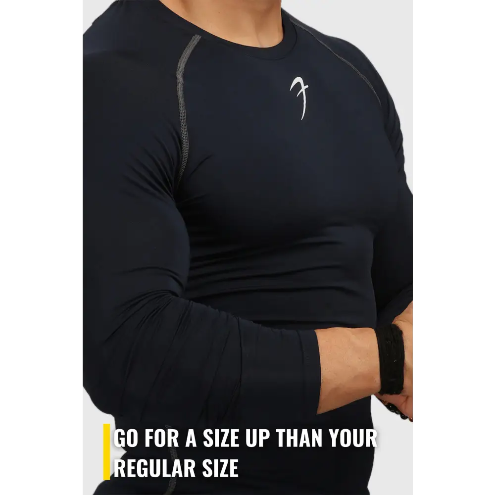 Compression Fullsleeves T-shirt Navy - Tshirts