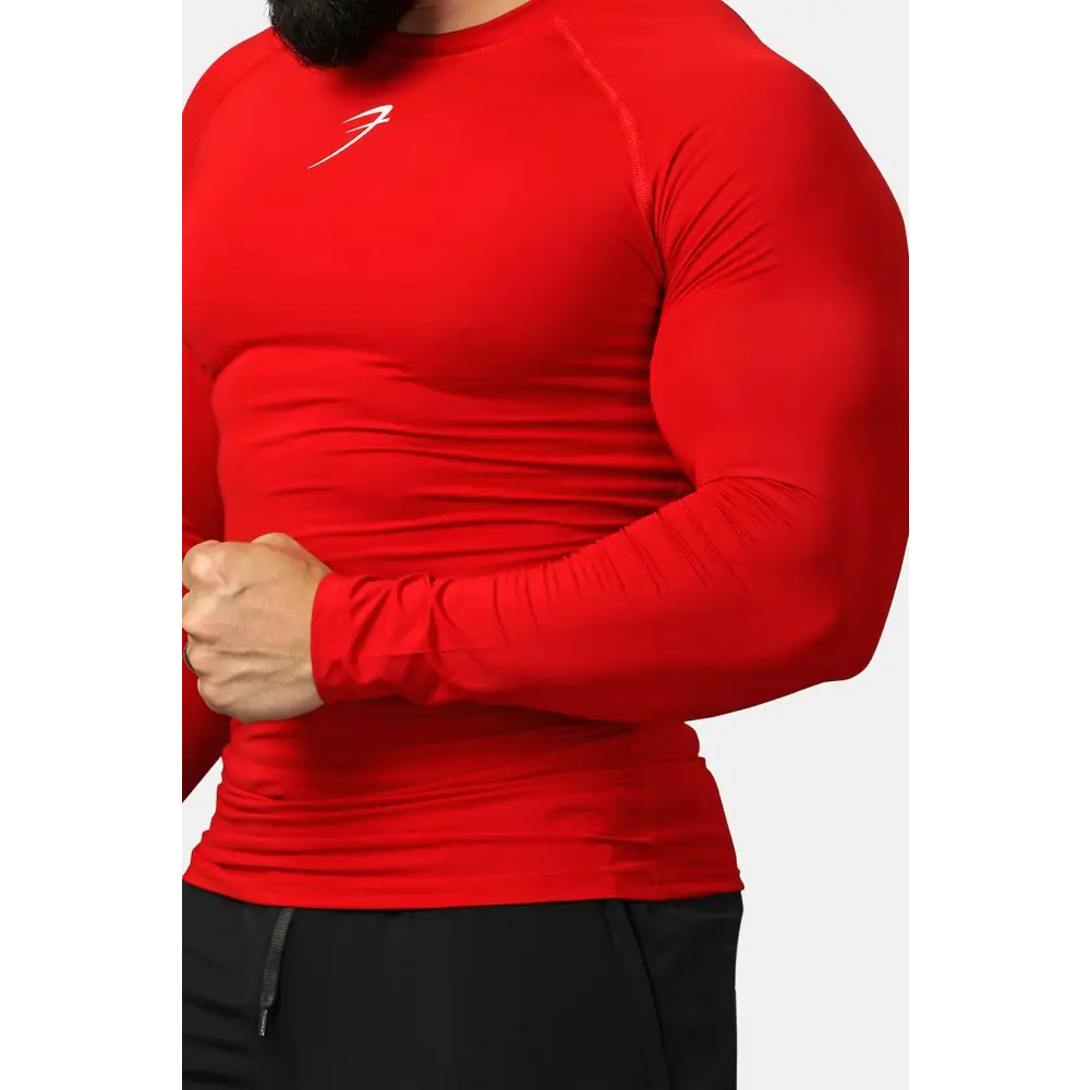 Compression Fullsleeves T-shirt Red - Tshirts