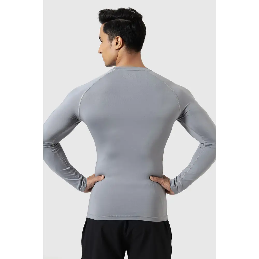 Compression Fullsleeves T-shirt Sea Grey - Tshirts
