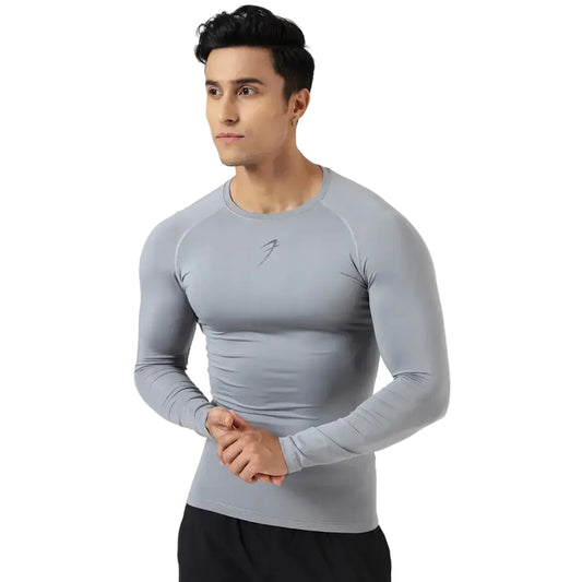 Compression Fullsleeves T-shirt Sea Grey - Tshirts