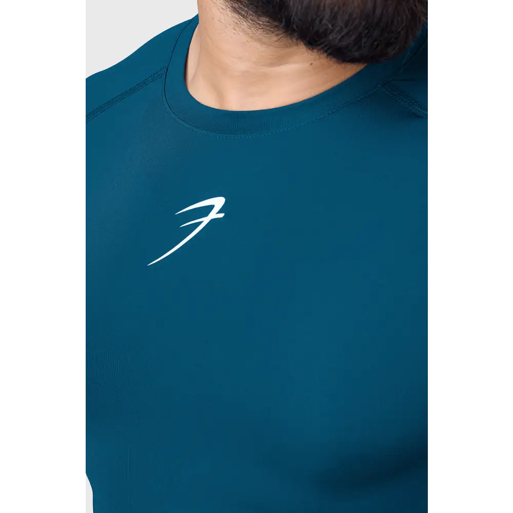 Compression Fullsleeves T-shirt Teal - Tshirts