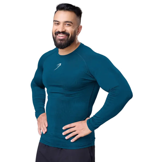Compression Fullsleeves T-shirt Teal - Tshirts
