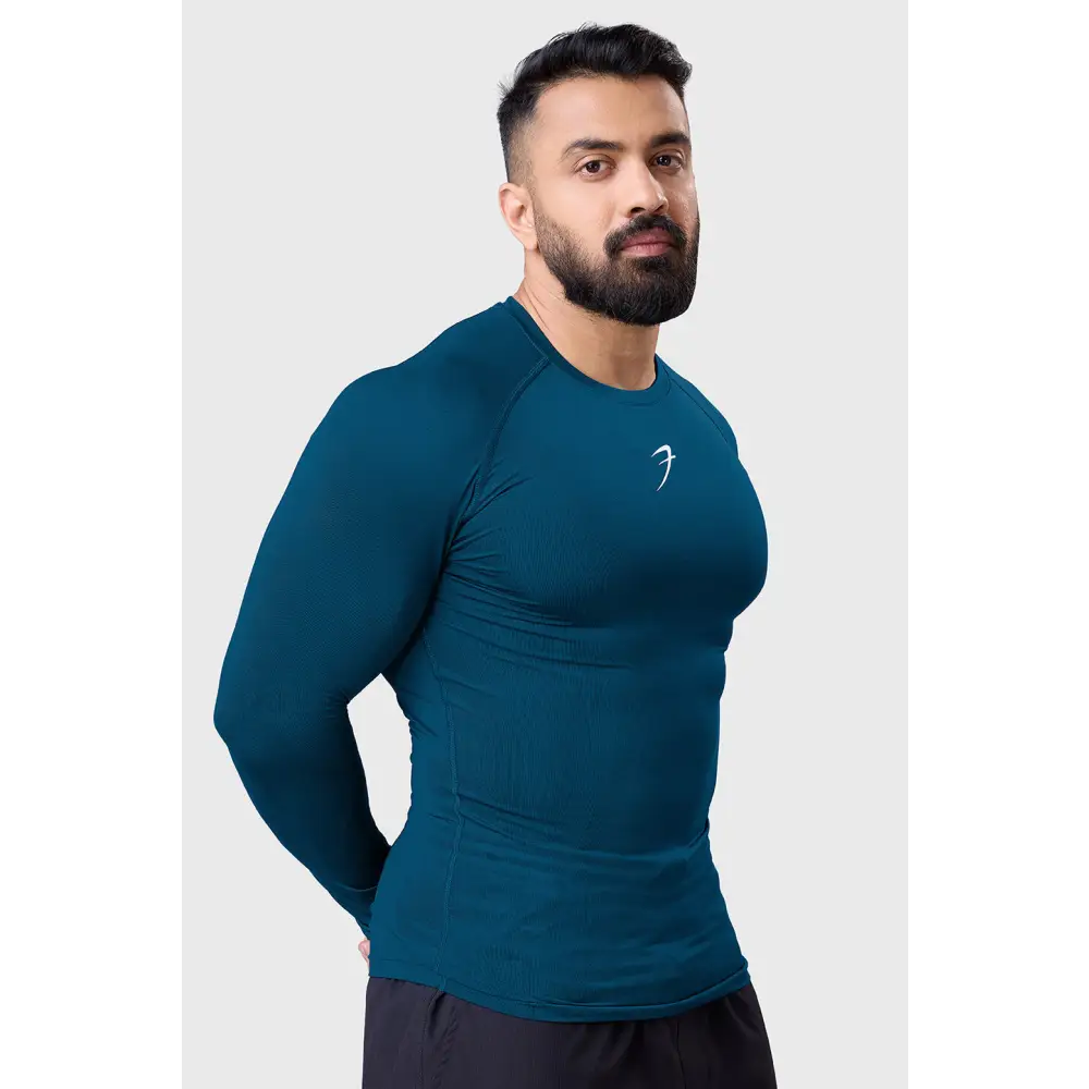 Compression Fullsleeves T-shirt Teal - Tshirts