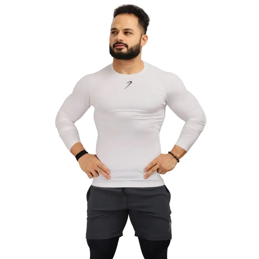 Compression Fullsleeves T-shirt White