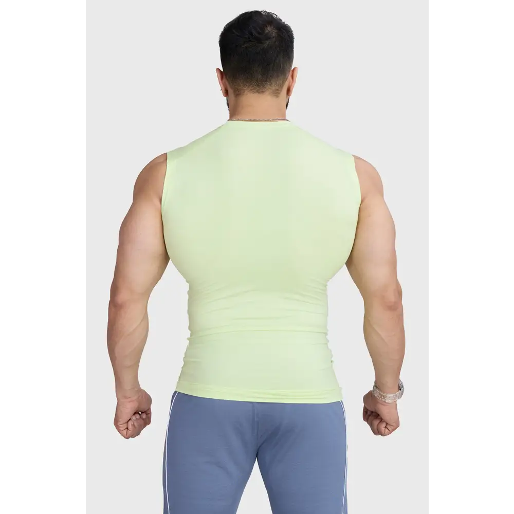 Compression Sleeveless Tank Lime - Vest