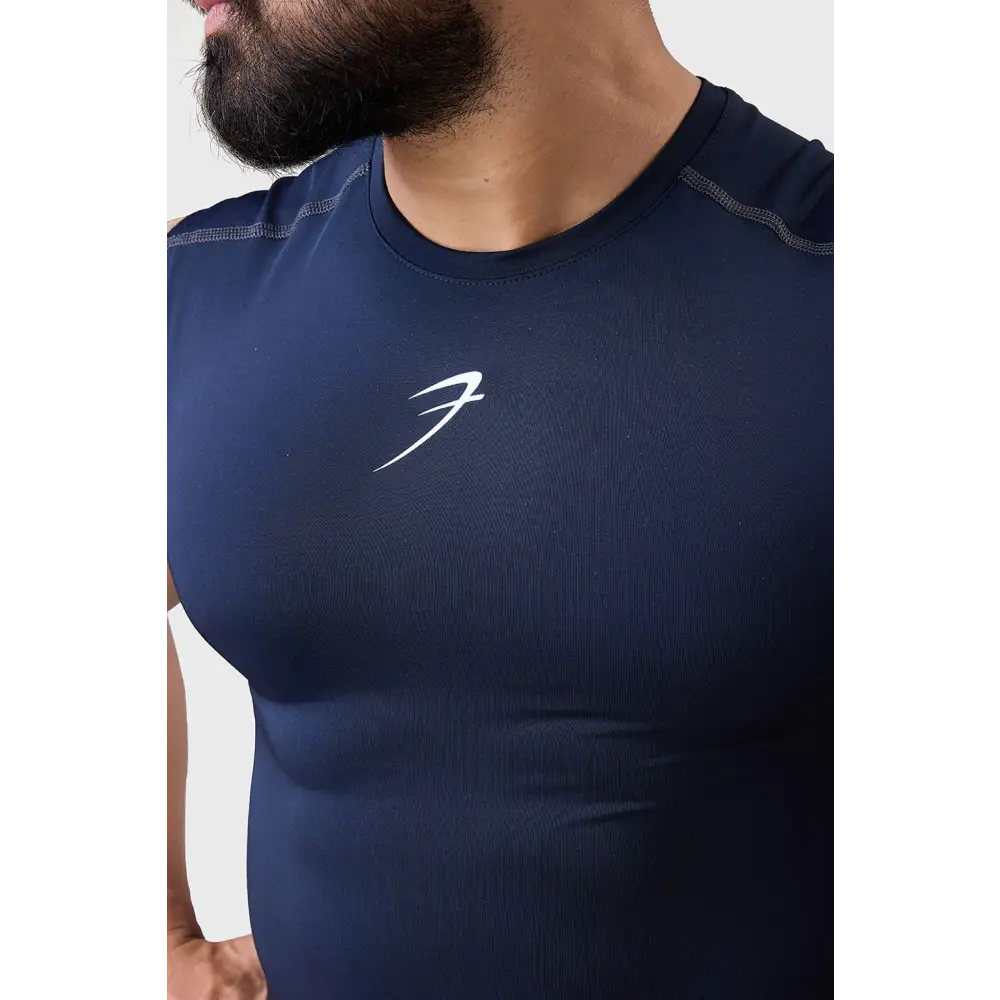 Compression Sleeveless Tank Navy - Vest