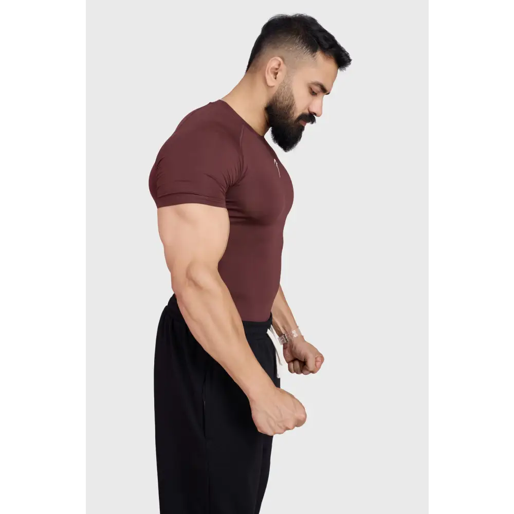 Compression T-shirt Brown - Tshirts