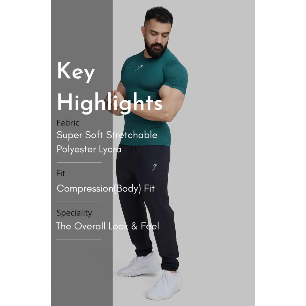 Compression T-shirt Emerald Green - Tshirts