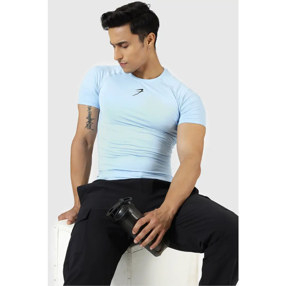 Compression T-shirt Glacial Blue - Tshirts
