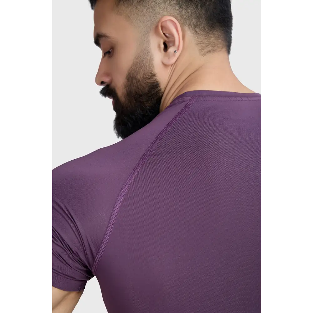 Compression T-shirt Plum - Tshirts