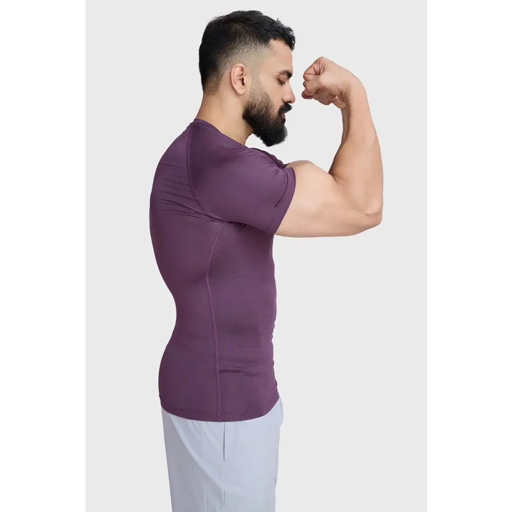 Compression T-shirt Plum - Tshirts