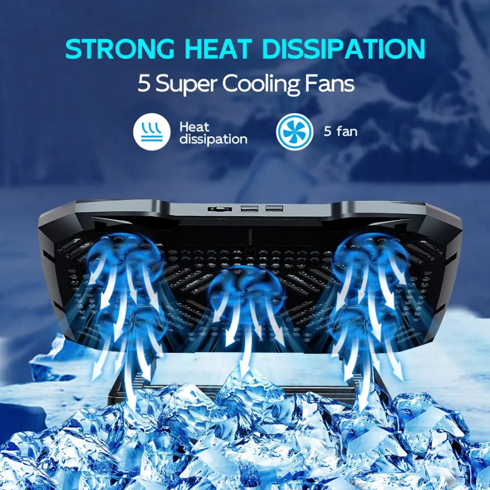 COOLCOLD Laptop Cooling Pad - Black
